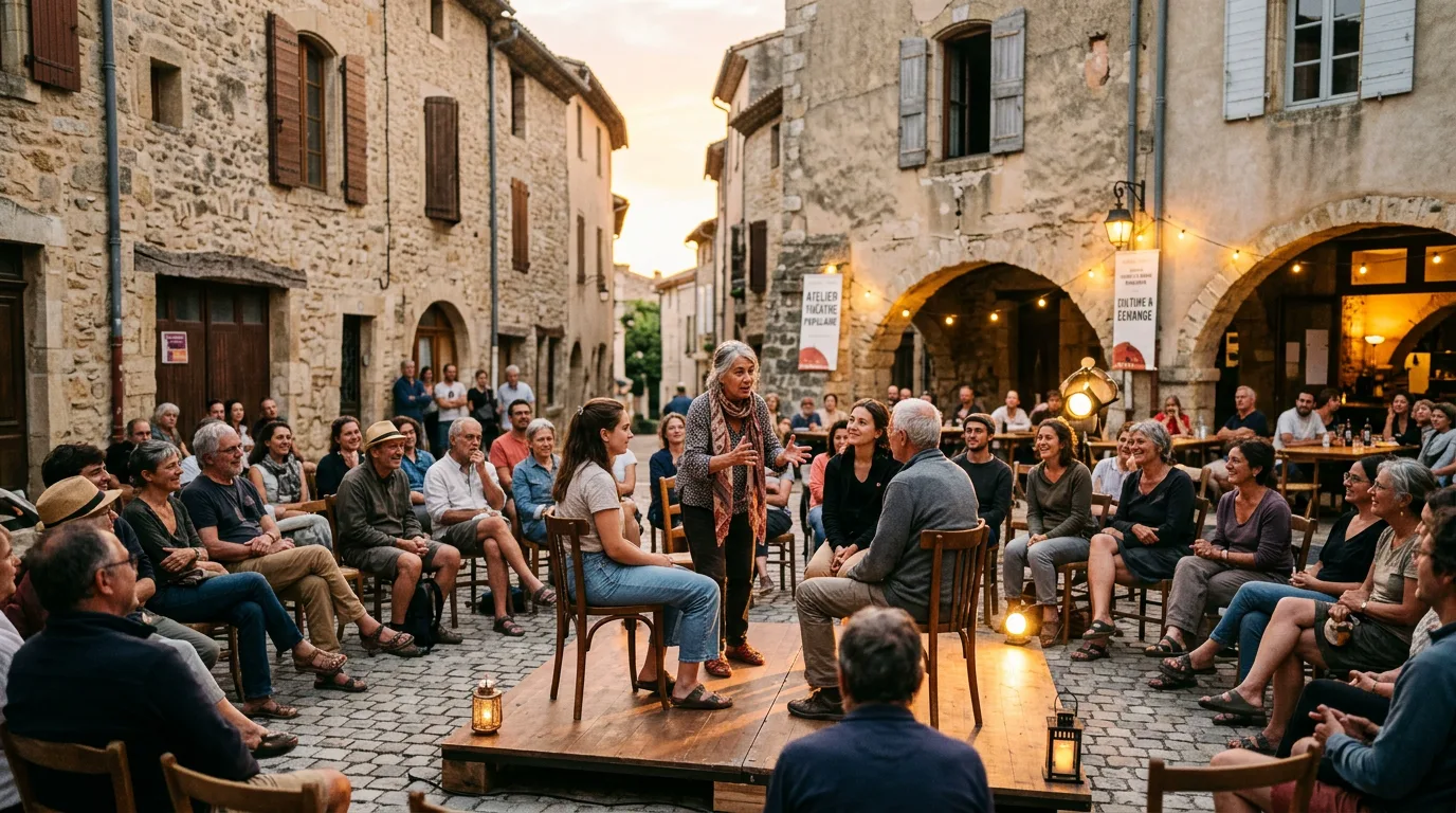 Action culturelle et rassemblement citoyen pour l'éducation populaire à Pézenas