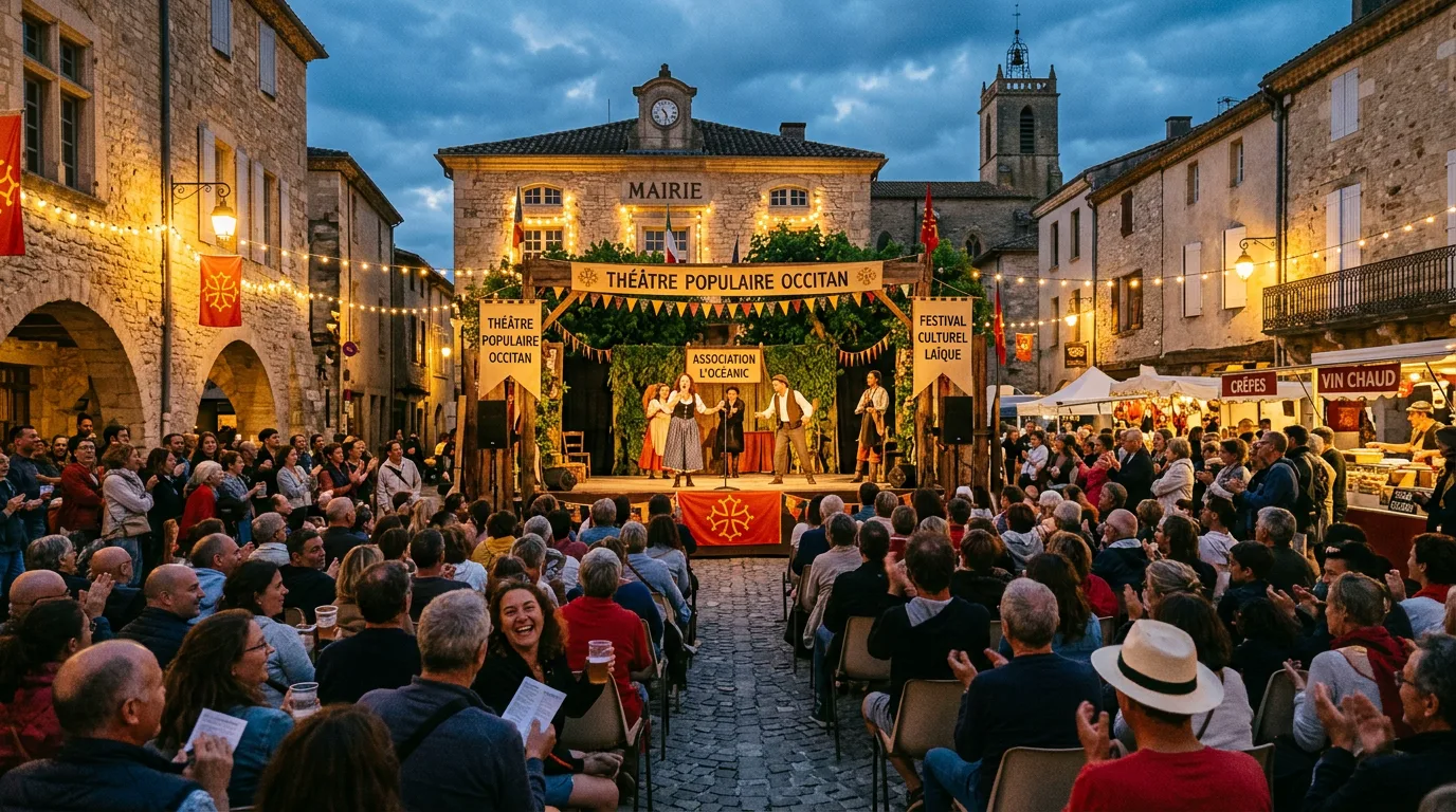 Rassemblement démocratique et célébration culturelle laïque à Pézenas